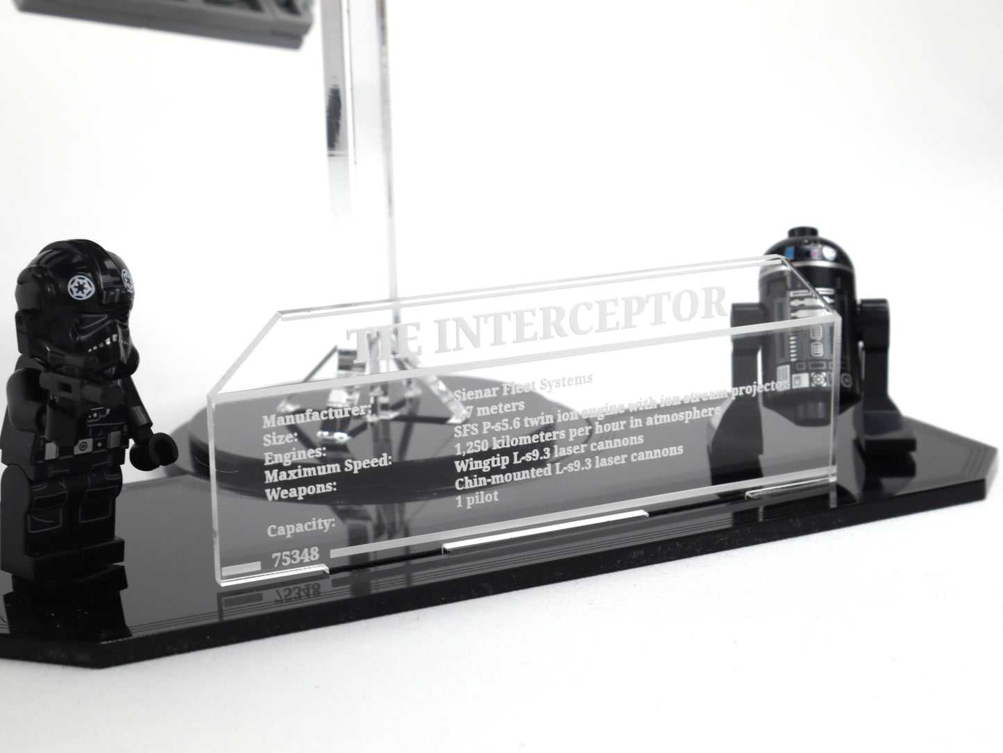 Mandalorianischer Fang Fighter vs. TIE Interceptor™ (75348) Display Stand