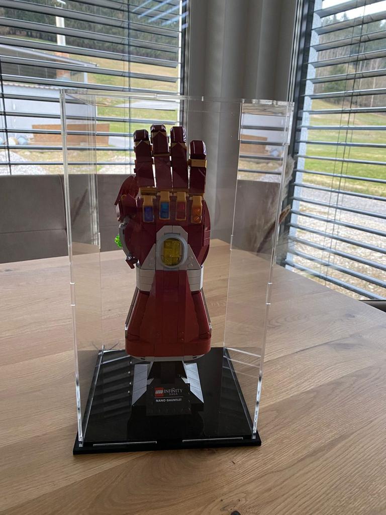 marvel lego handschuh Vitrine für Marvel Handschuh (76191/76223) – bricksplay.eu