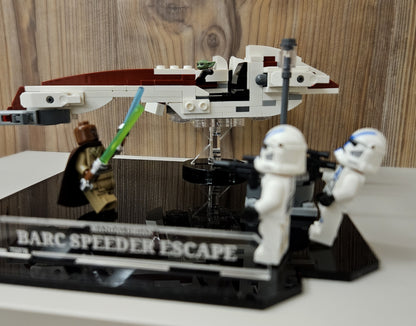 Display Stand für Flucht mit dem BARC Speeder™ (75378)