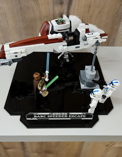 Display Stand für Flucht mit dem BARC Speeder™ (75378)
