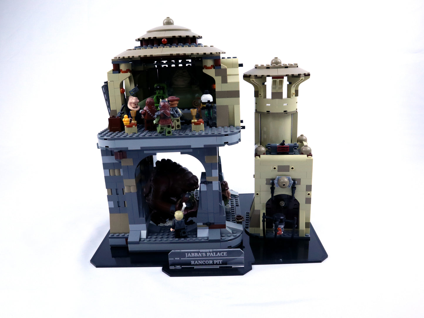 Jabba's Palace™ with Rancor™ Pit (9516+75005) Display Stand 