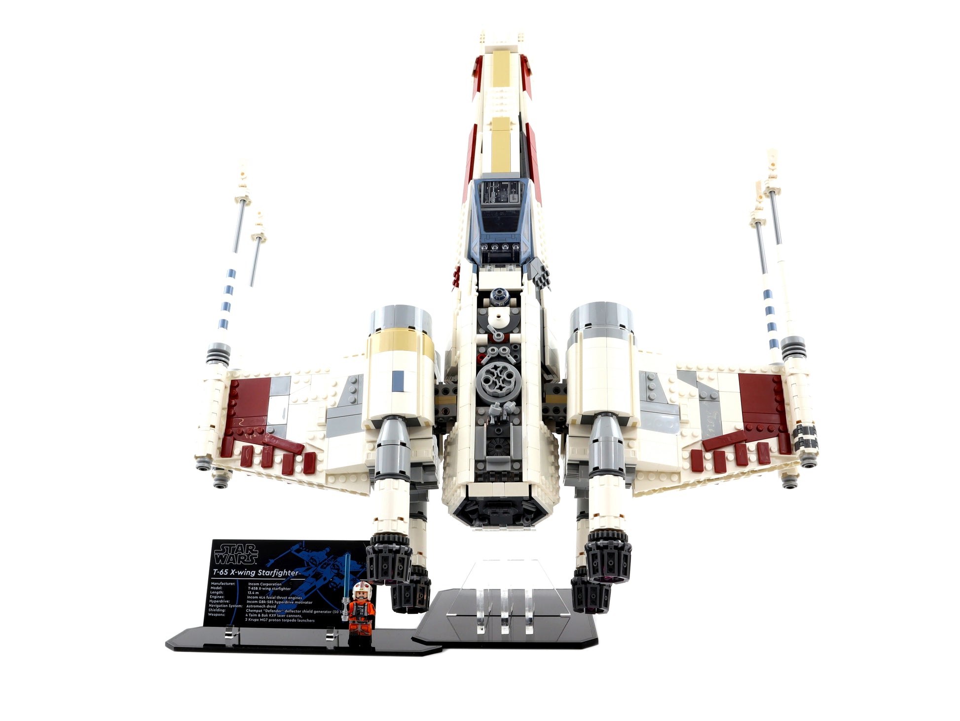 x wing aufbewahrung Display Stand für UCS X-Wing Starfighter™ (75355) – bricksplay.eu