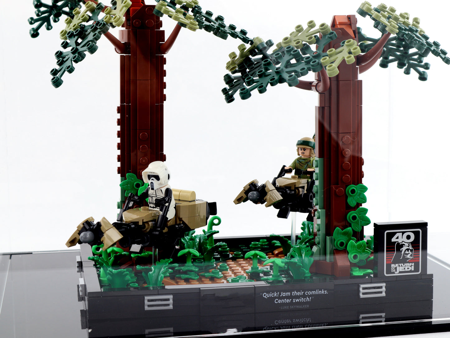 Vitrine für Verfolgungsjagd auf Endor™ Diorama (75353)