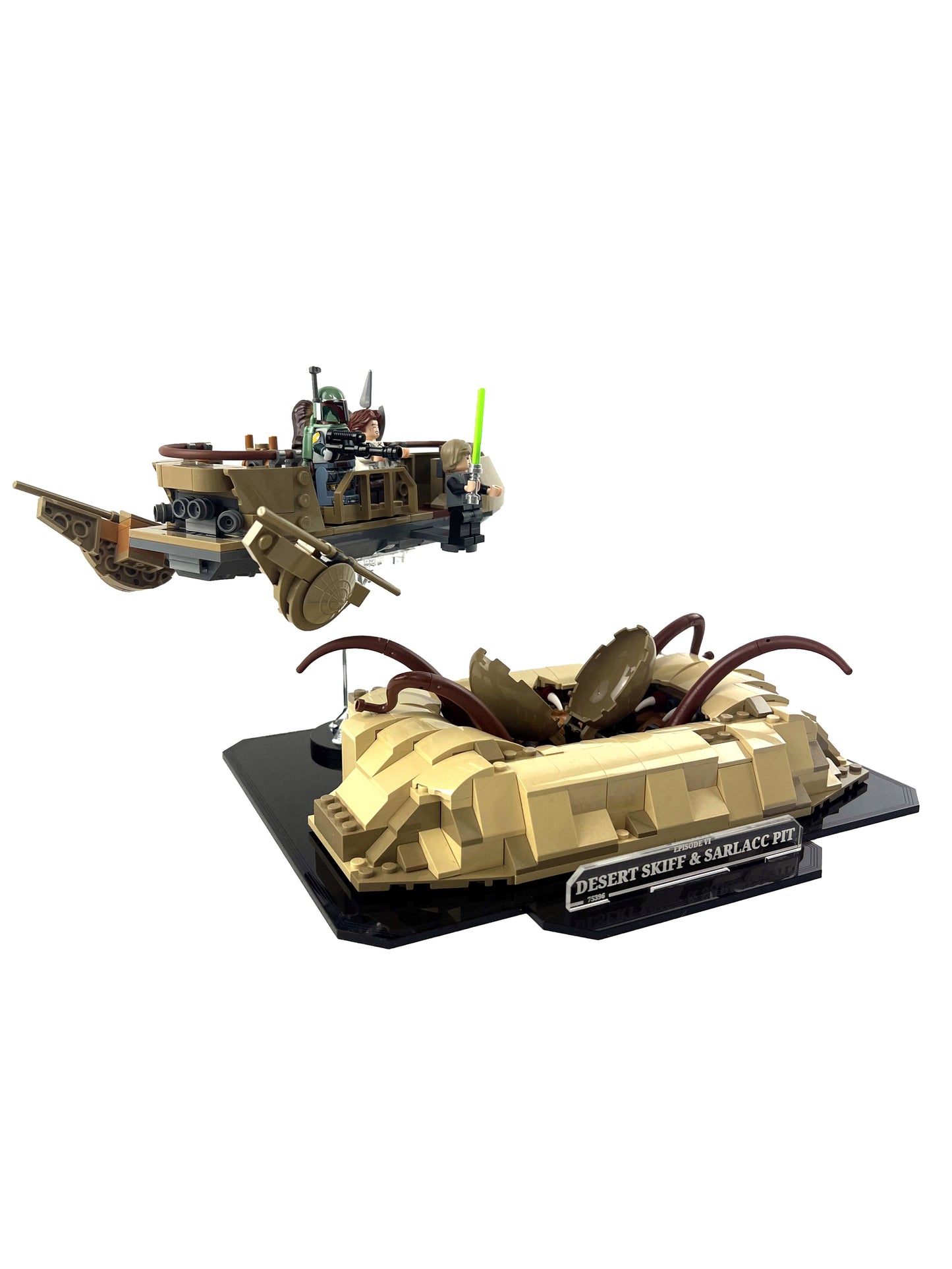 Wüsten Skiff™ mit Sarlacc-Grube (9496, 75396) Display Stand