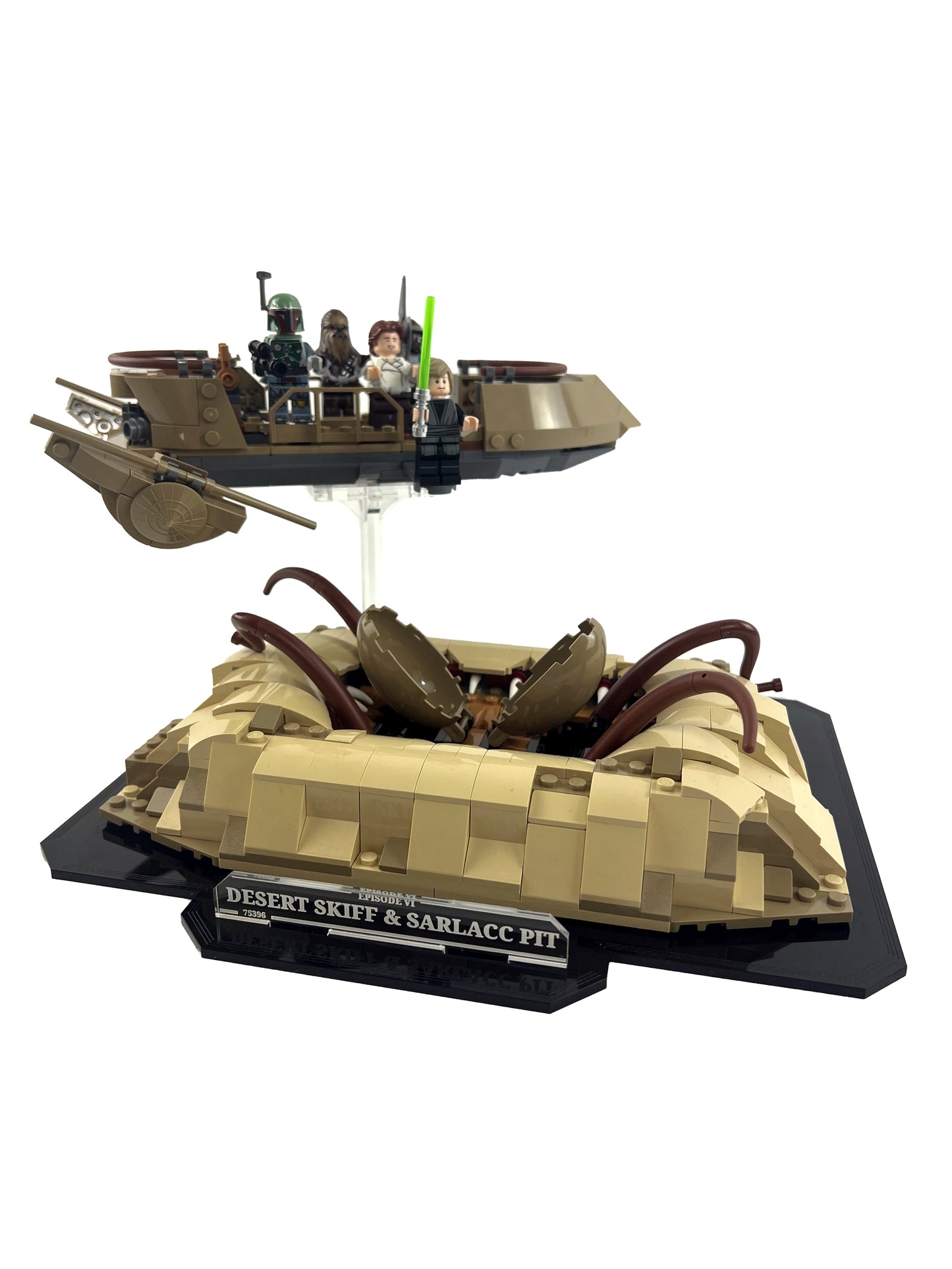 Wüsten Skiff™ mit Sarlacc-Grube (9496, 75396) Display Stand